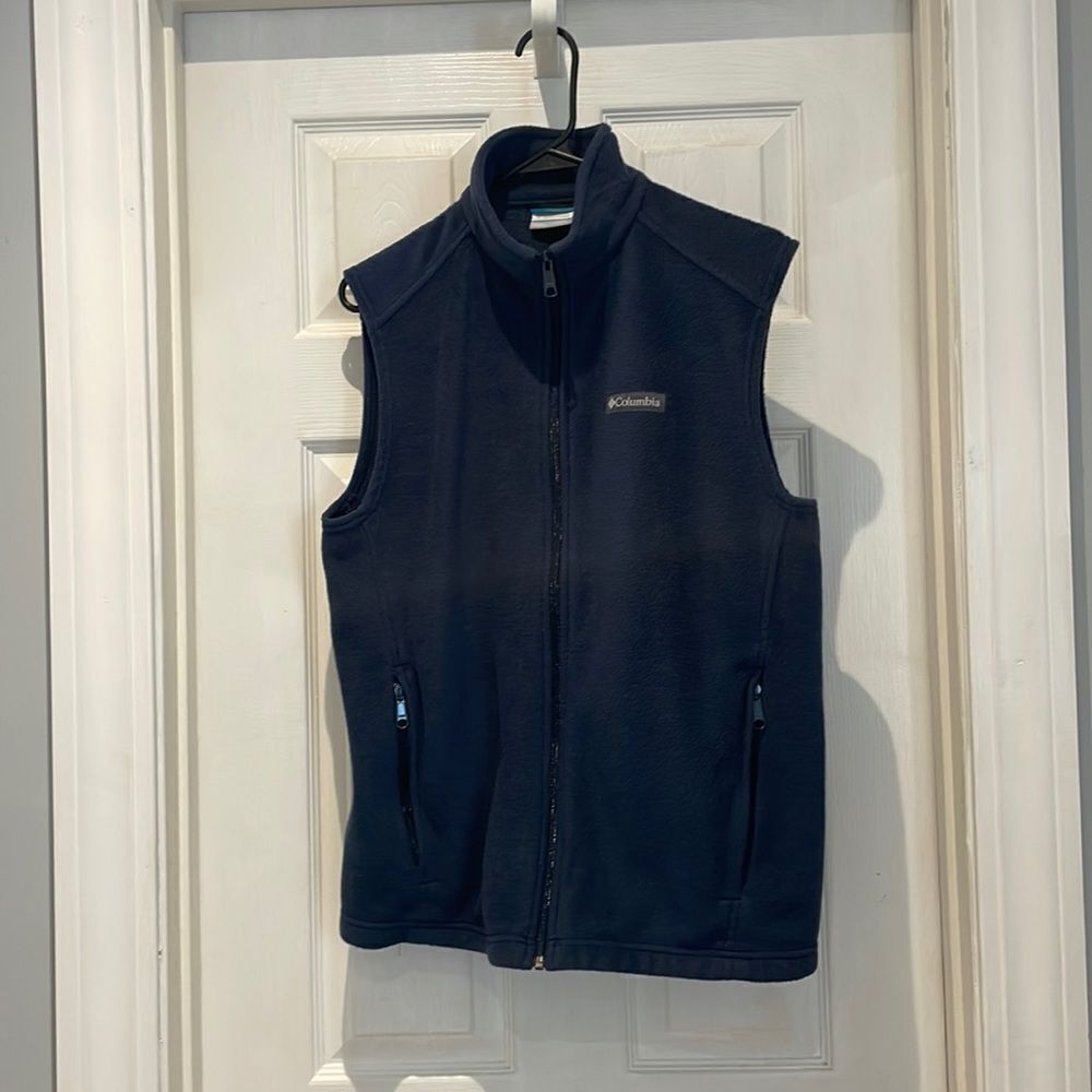 Columbia fleece full zip vest SZ small